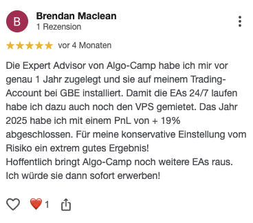Bewertung von Brendan Maclean